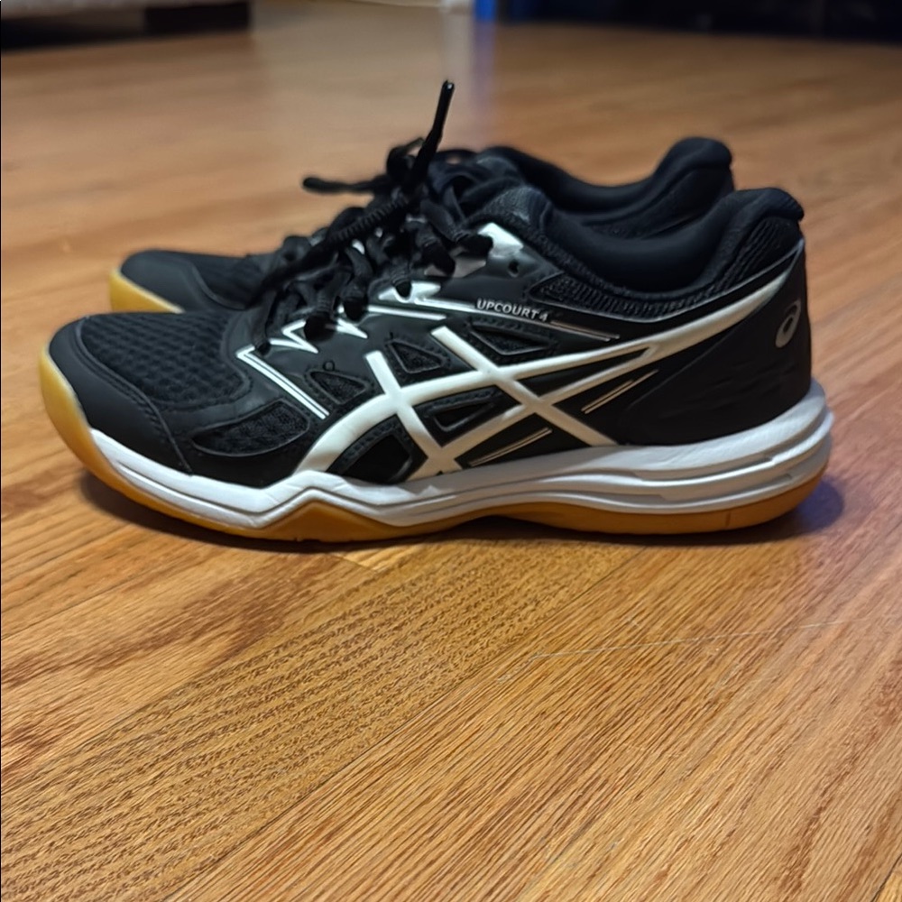 ASICS Upcourt 4 Volleyball Women’s Girls Shoes Sz 7 Black